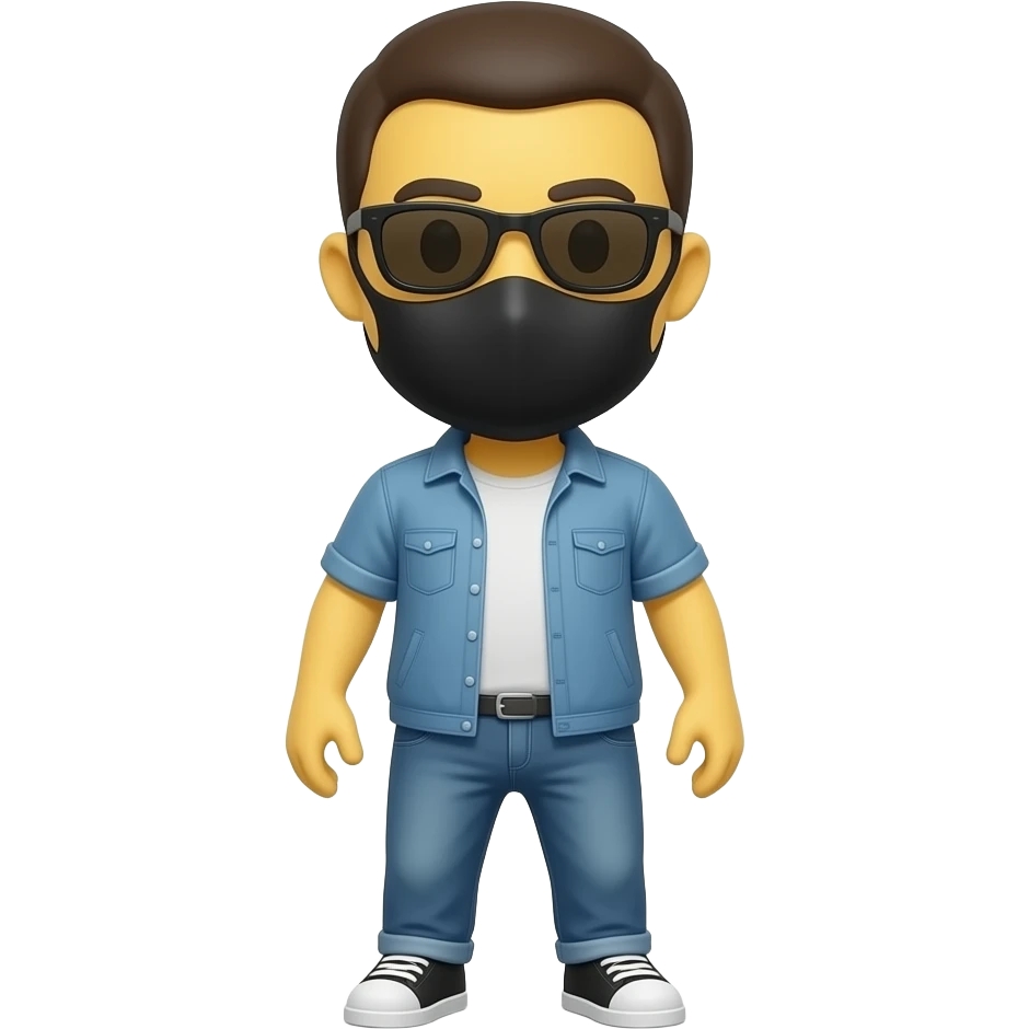 🥸 yellow Disguised Face Emoji but with body emoji