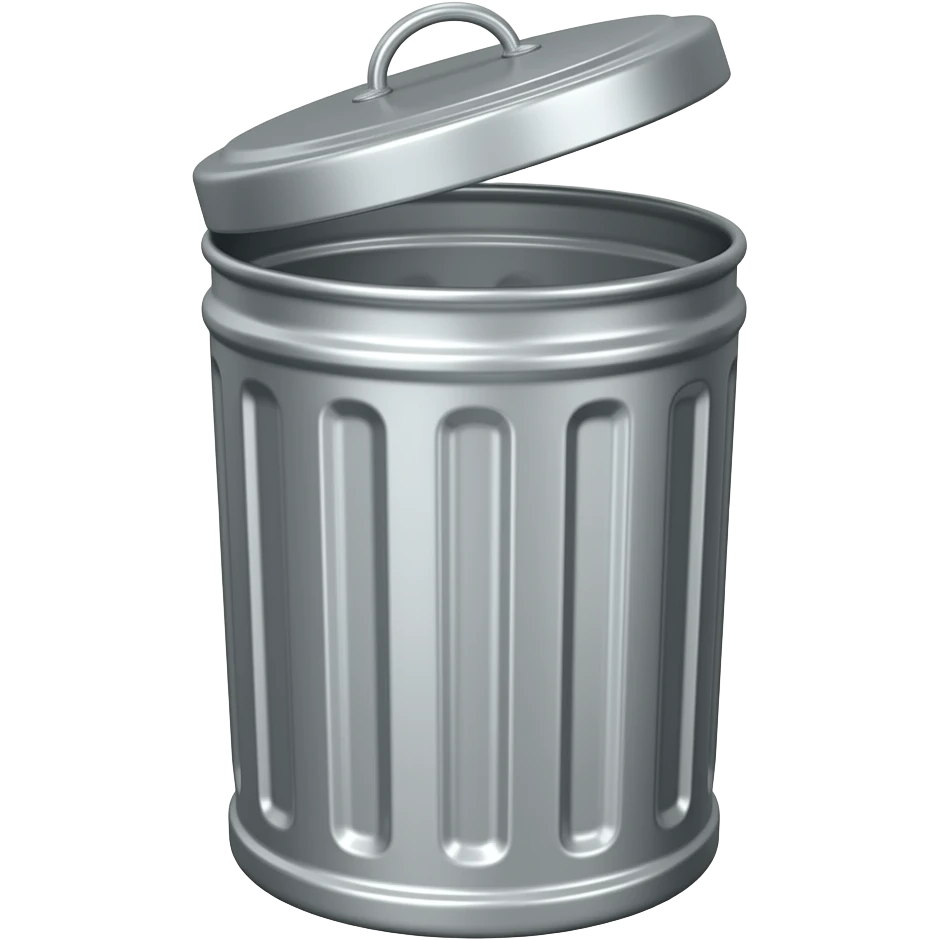 باسكت زبالة حديد في اخرام ع شكل معين ب غطاء emoji