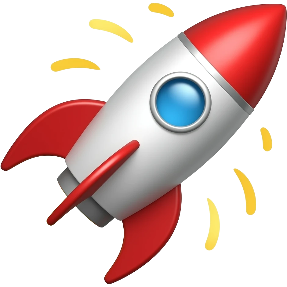 Firework rocket emoji