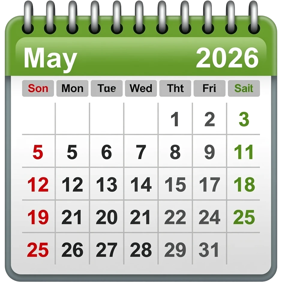 May 2026 emoji