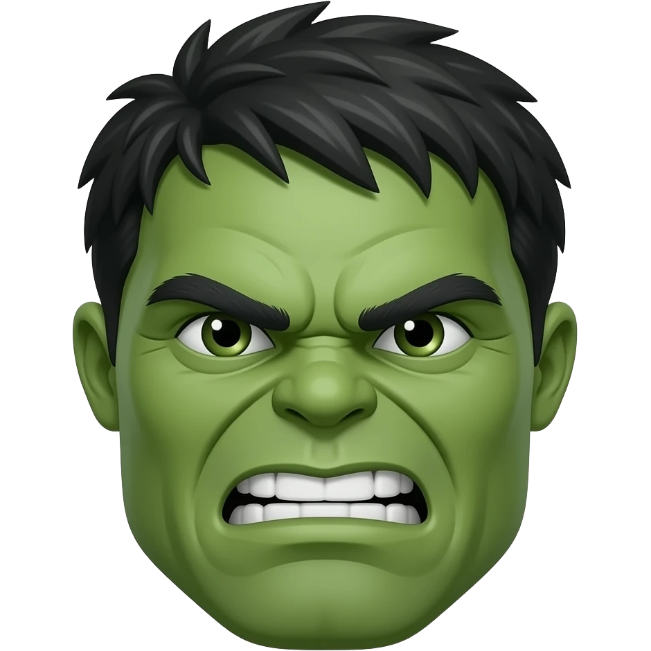Hulk face emoji