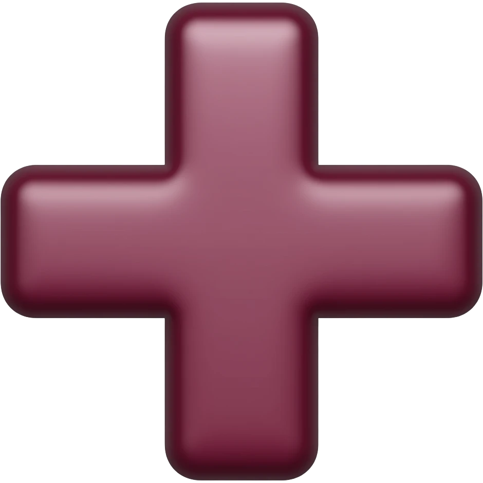 Cruz borgoña emoji
