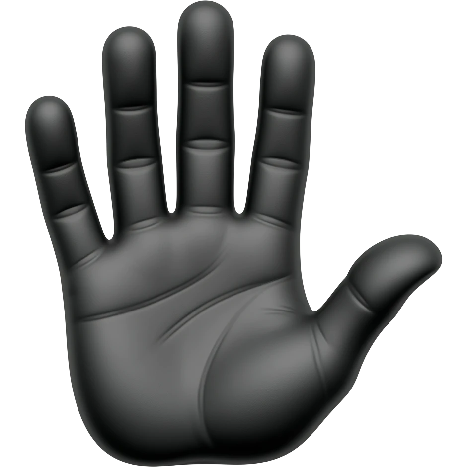 👋 black hand emoji
