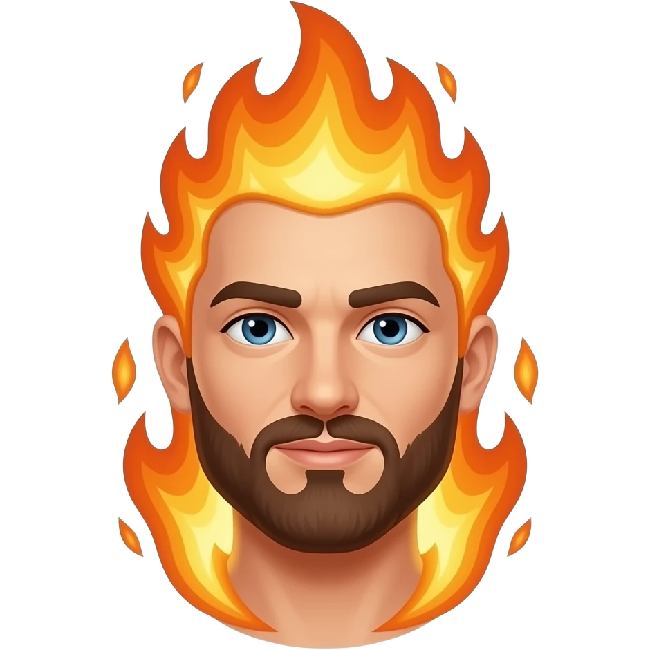 persona con fuego emoji