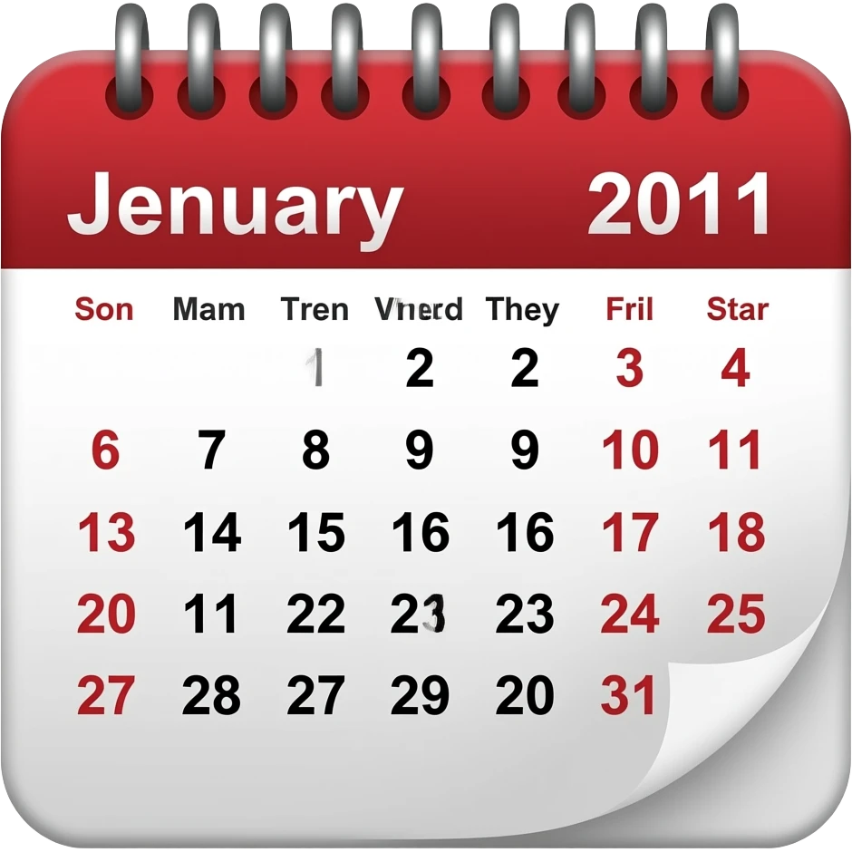 1 January emoji