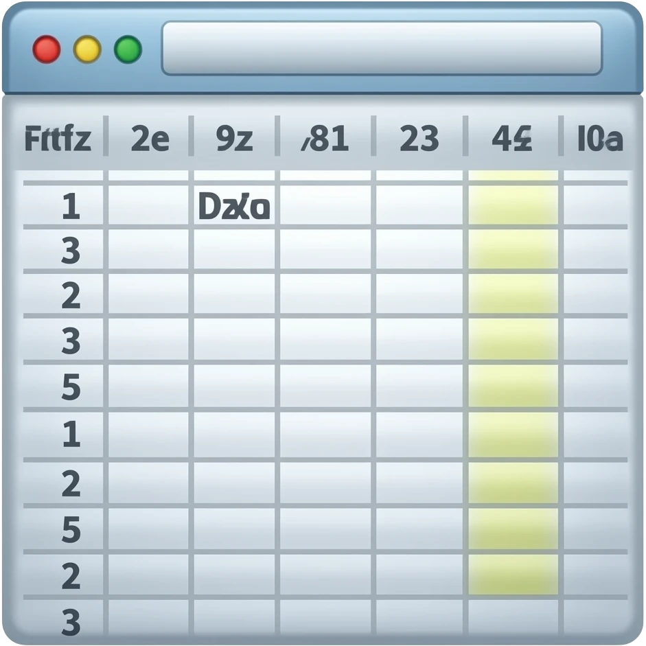 spreadsheet emoji