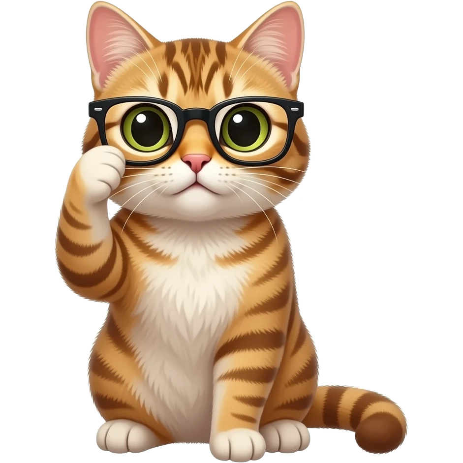 cat take off the glasses emoji