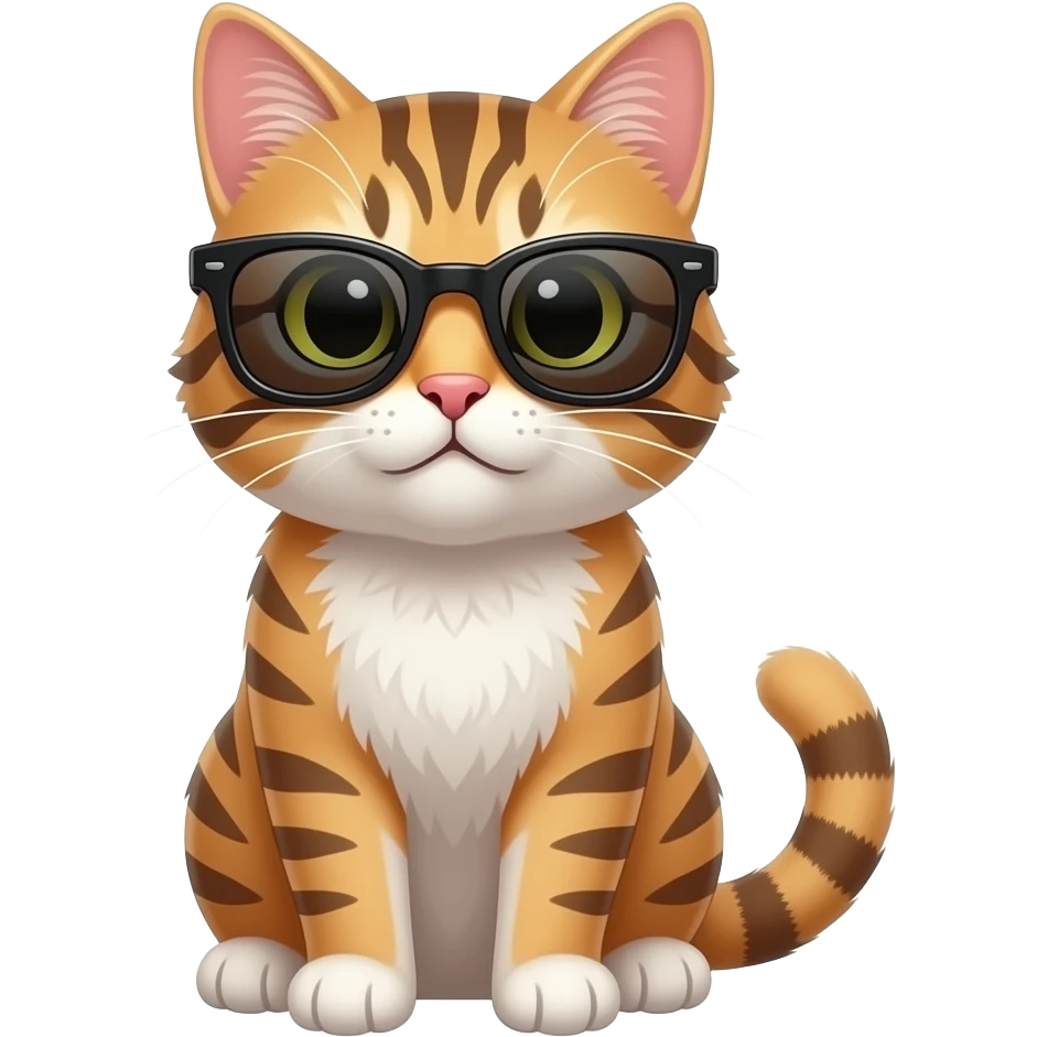 Cat wearing sunglasses emoji