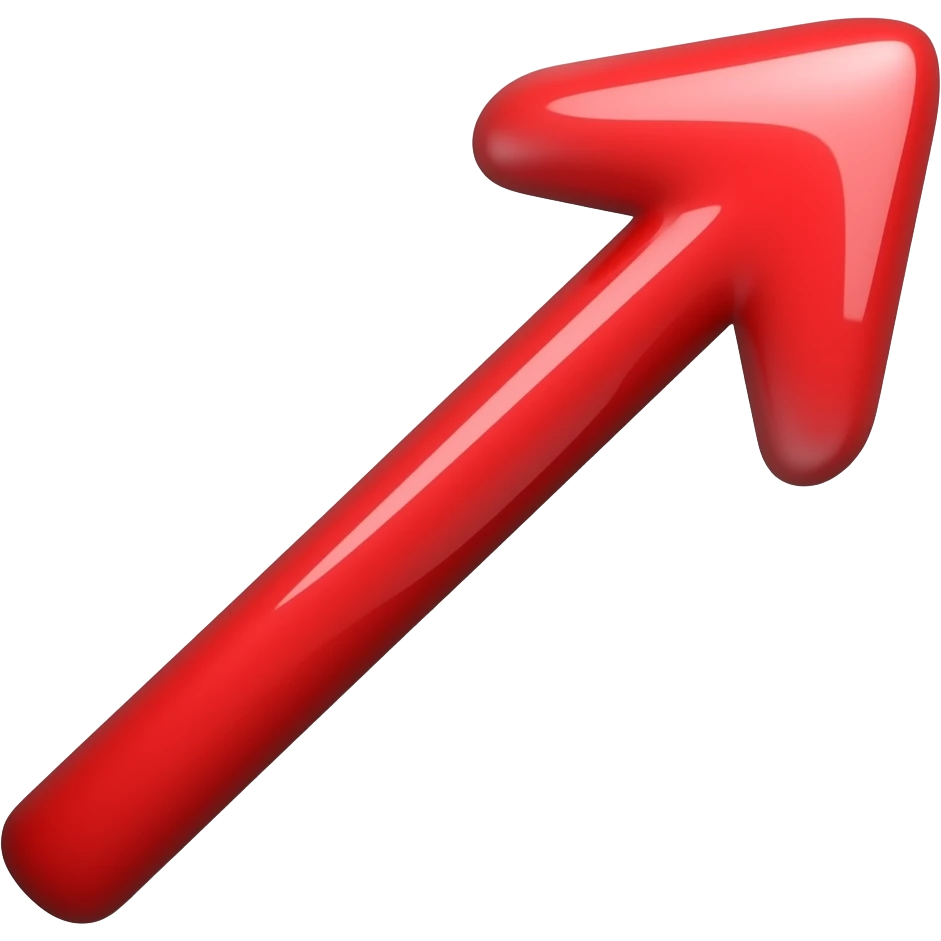 red line arrow emoji