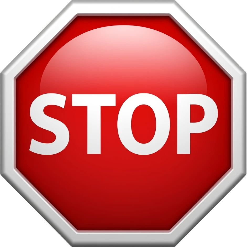 emergency stop sign emoji