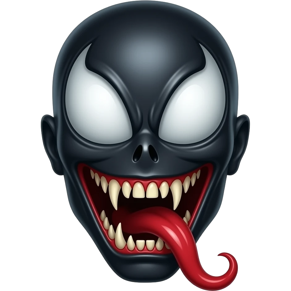 Страшная эмоция с веномом emoji