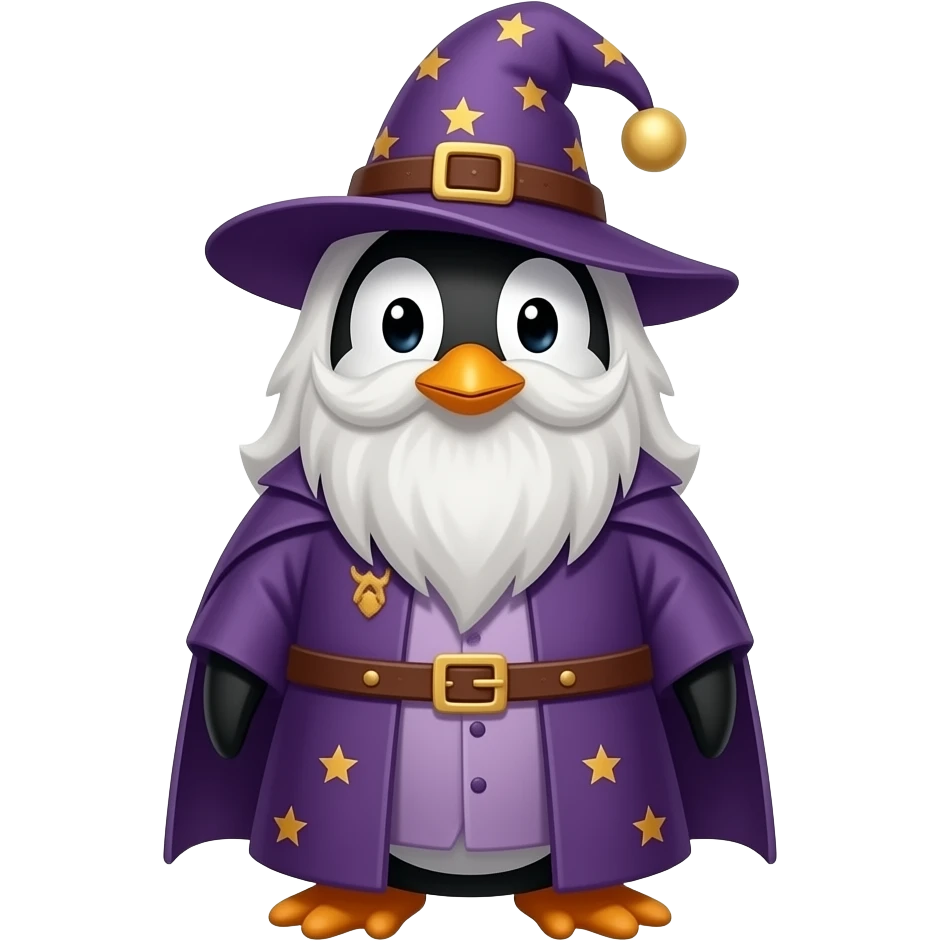 Penguin Wizard emoji