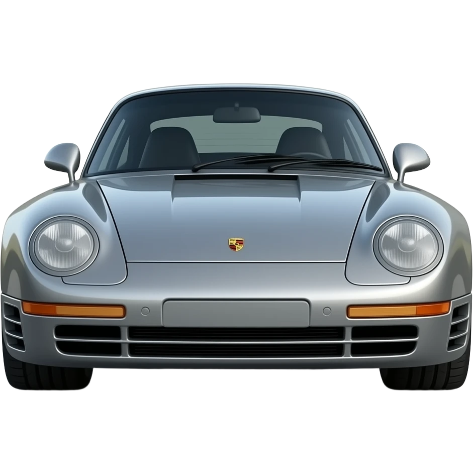 porsche 959 front, hyper realistic highly detailled emoji