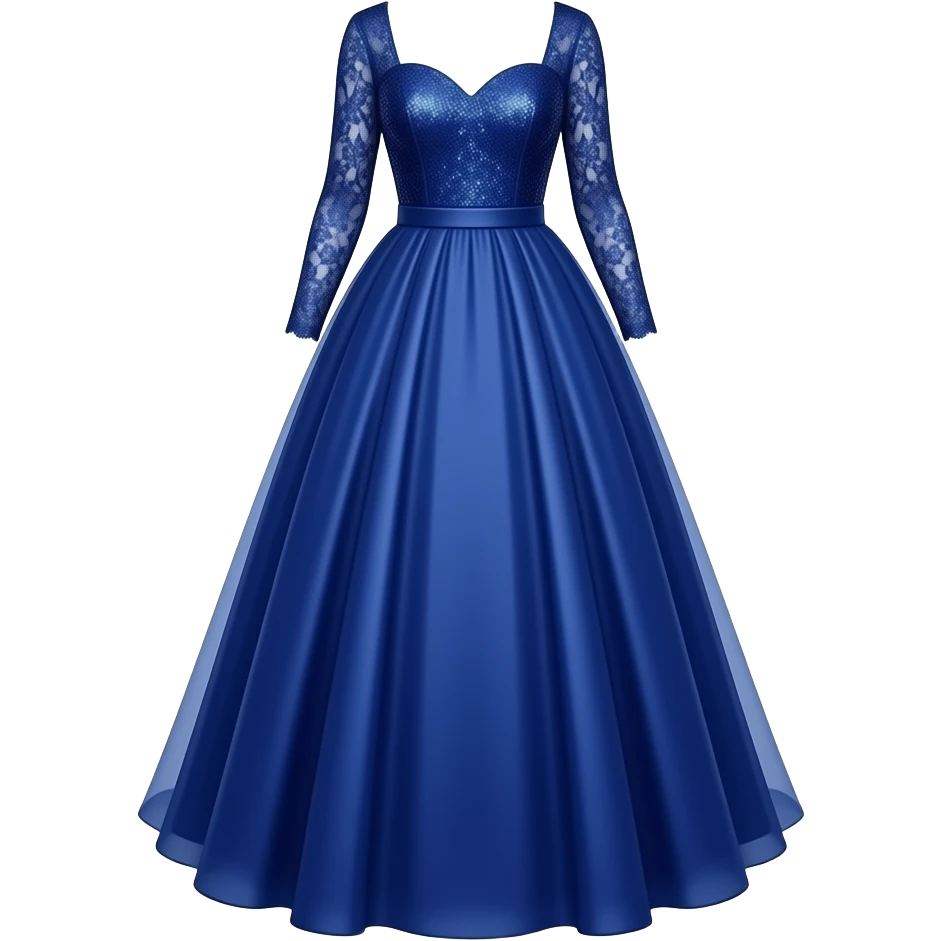 A Royal blue prom dress emoji