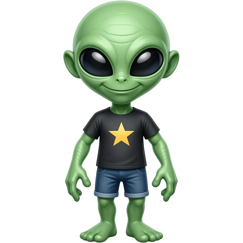 Frisky alien emoji