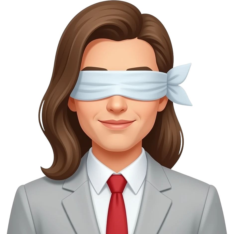 Blind folded audience emoji