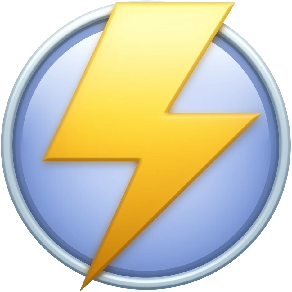 lightning emoji