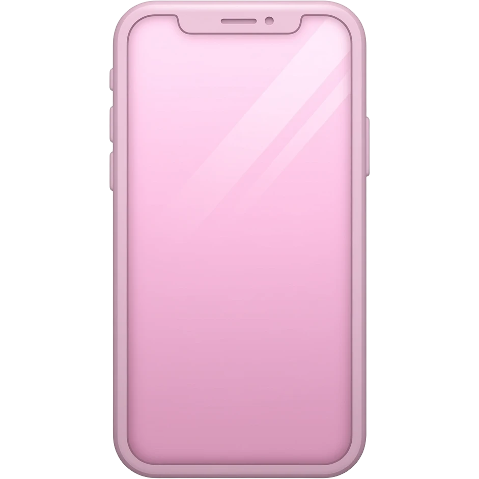 Pastel pink phone screen emoji