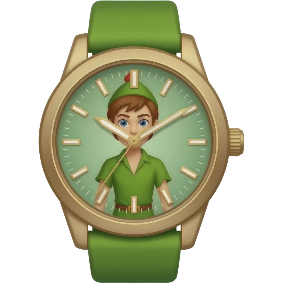 Peter Pan reloj emoji