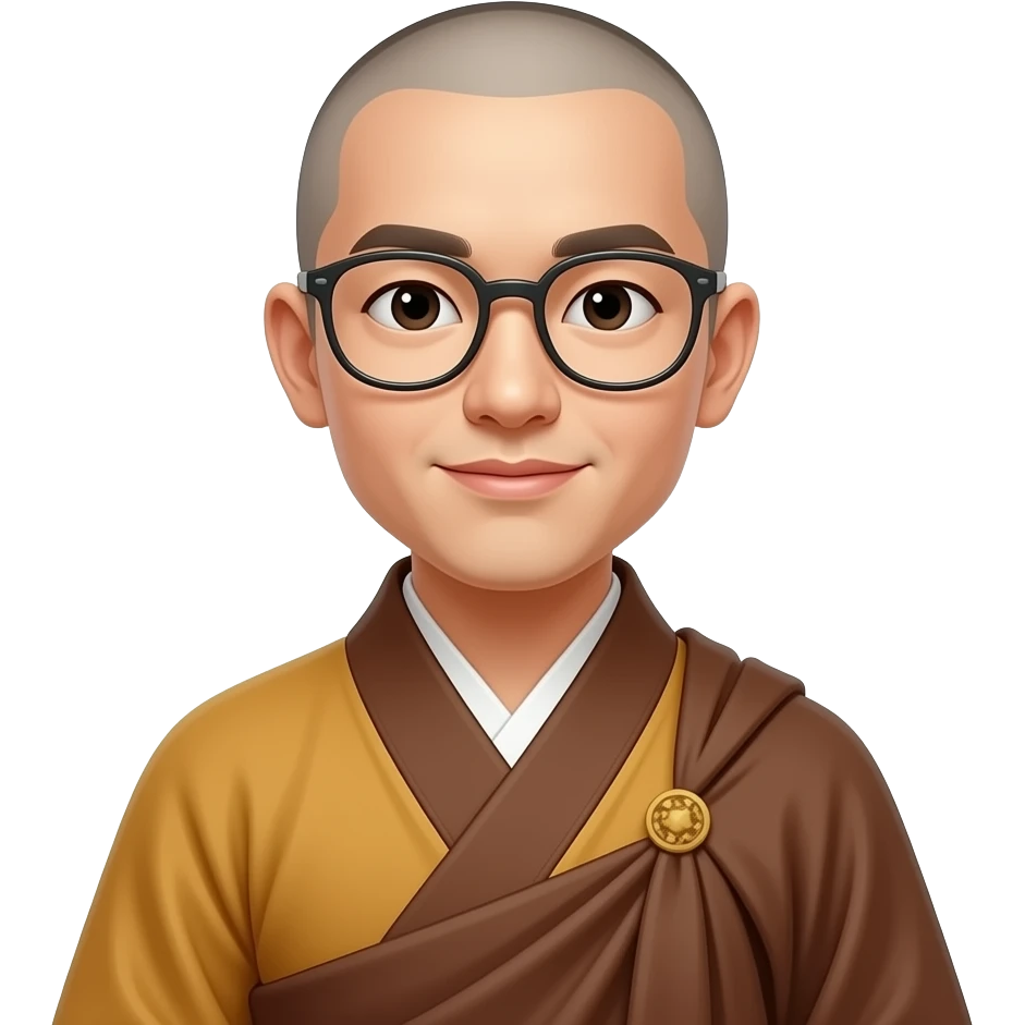 加入和尚嘅衣服，youtube近我上傳本人嘅照片，用翻中式和相嘅服飾，唔需要眼鏡。 emoji