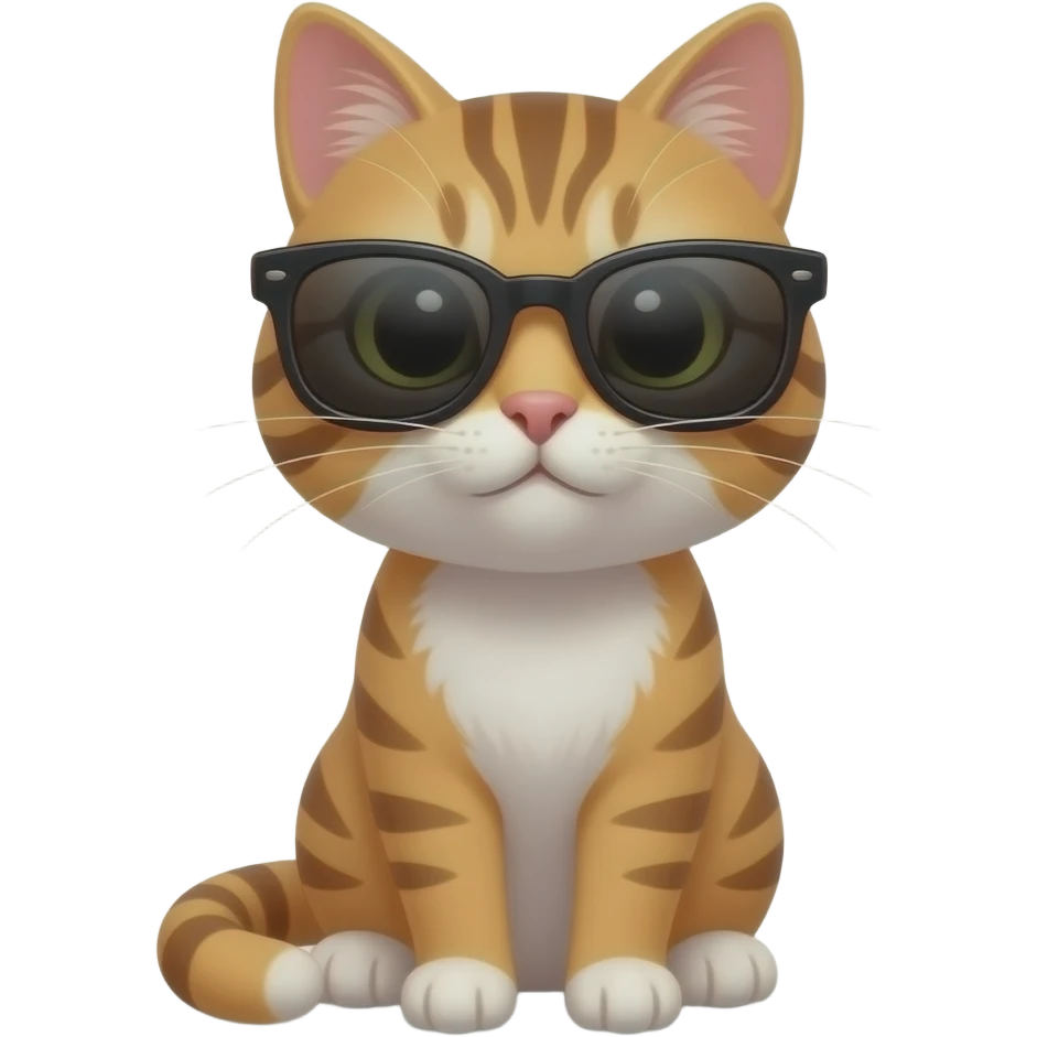 Cat wearing sunglasses emoji