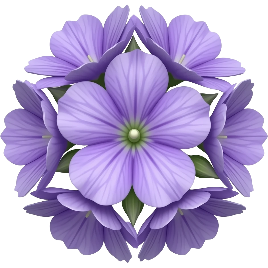 purple flowers emoji