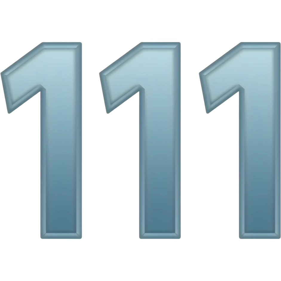 111 emoji