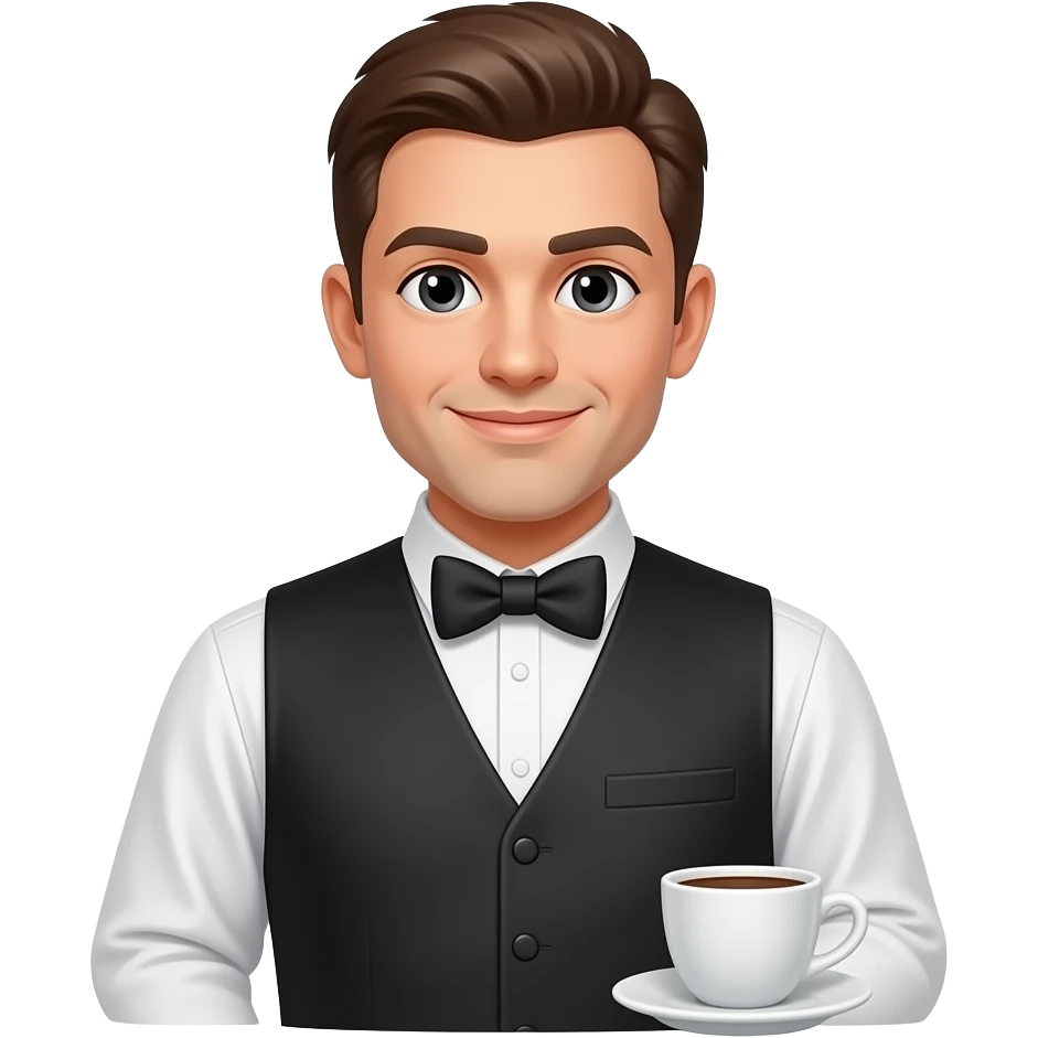 Café Waiter emoji