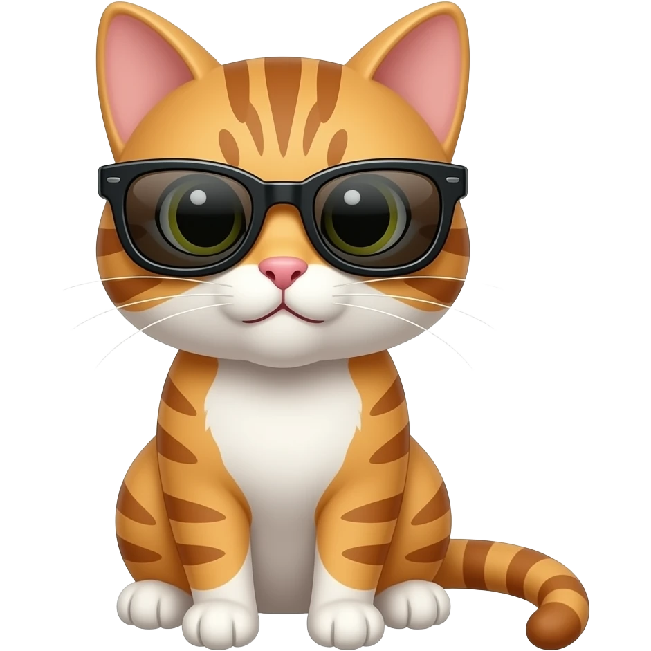 Cat wearing sunglasses emoji