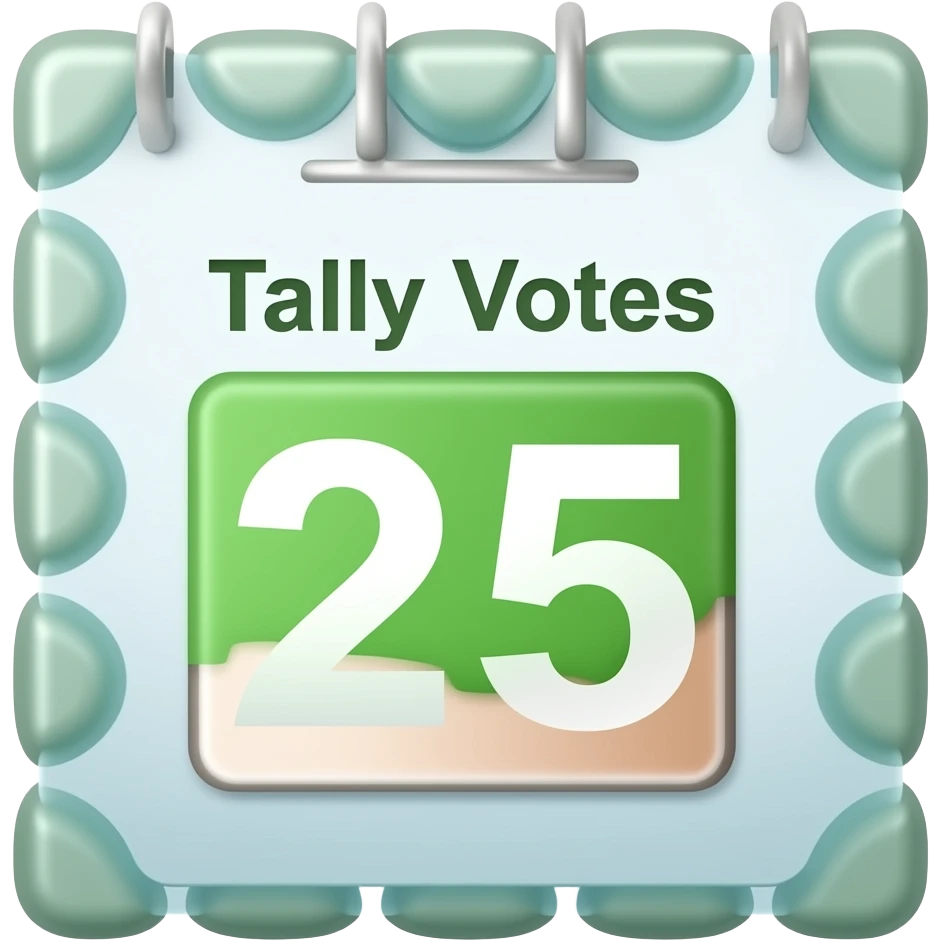 25 votes emoji