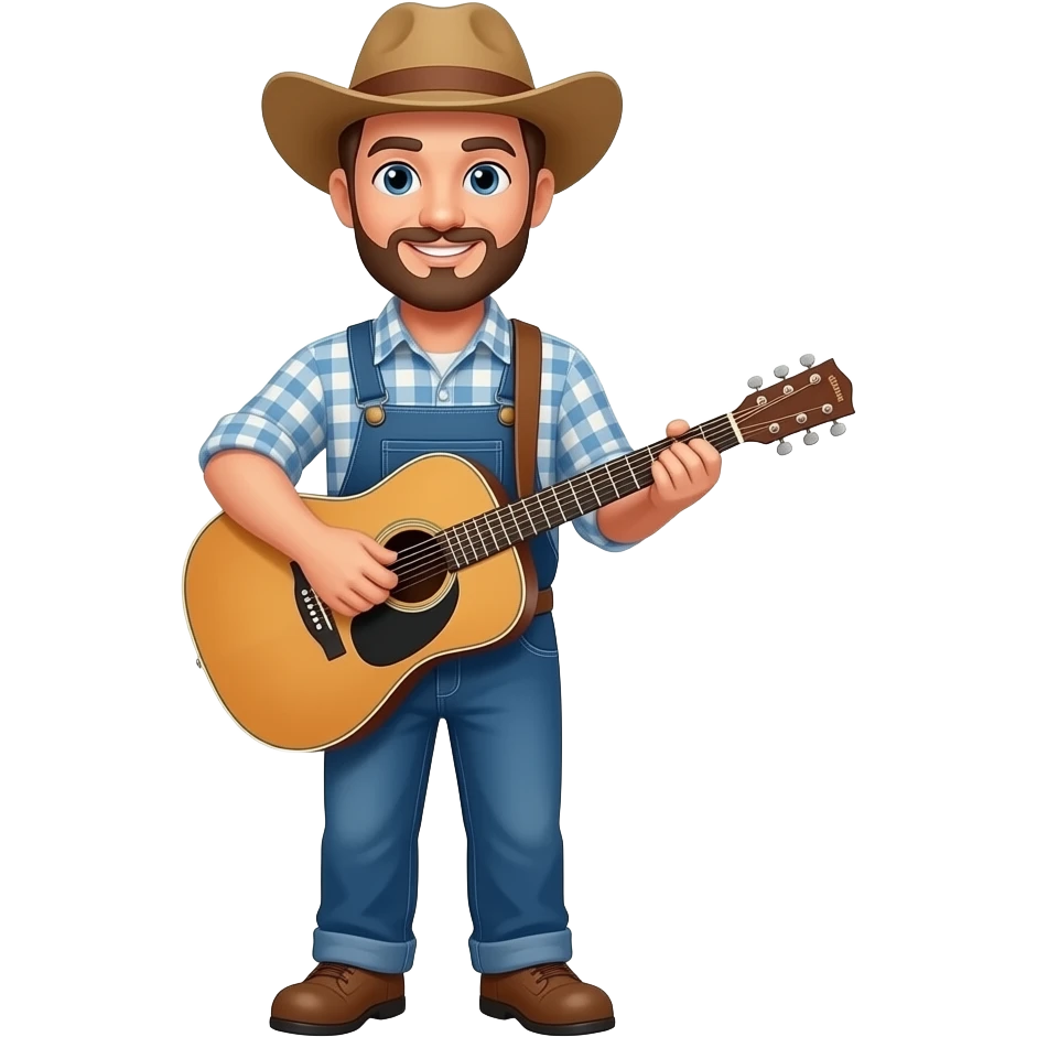 👨‍🌾🎸🧍‍♂️ emoji