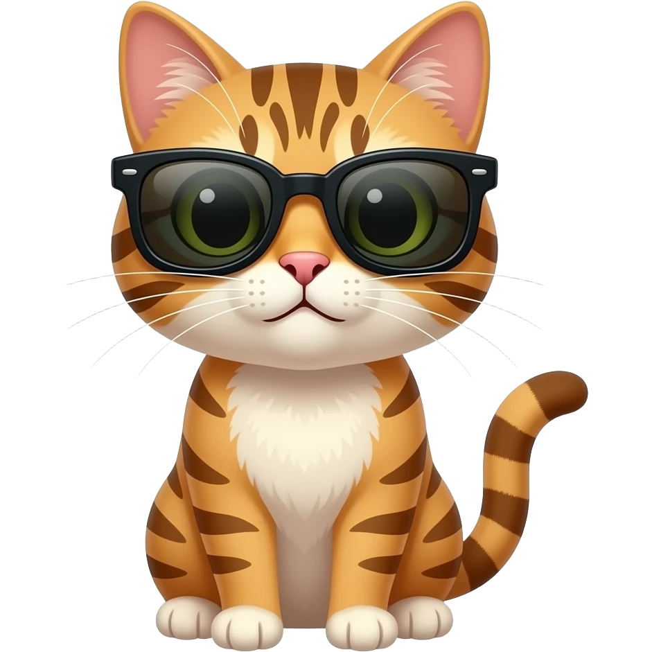 Cat wearing sunglasses emoji