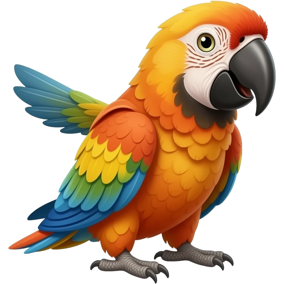 Parrot cursing emoji