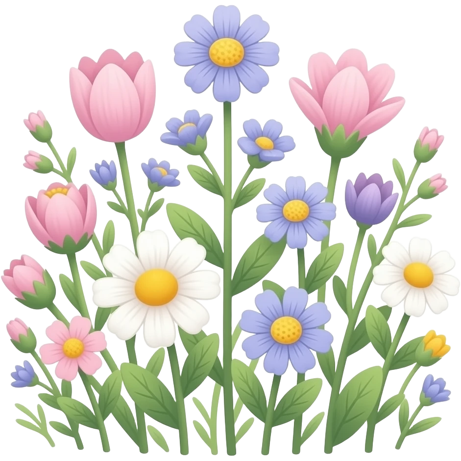 Cute flowers emoji