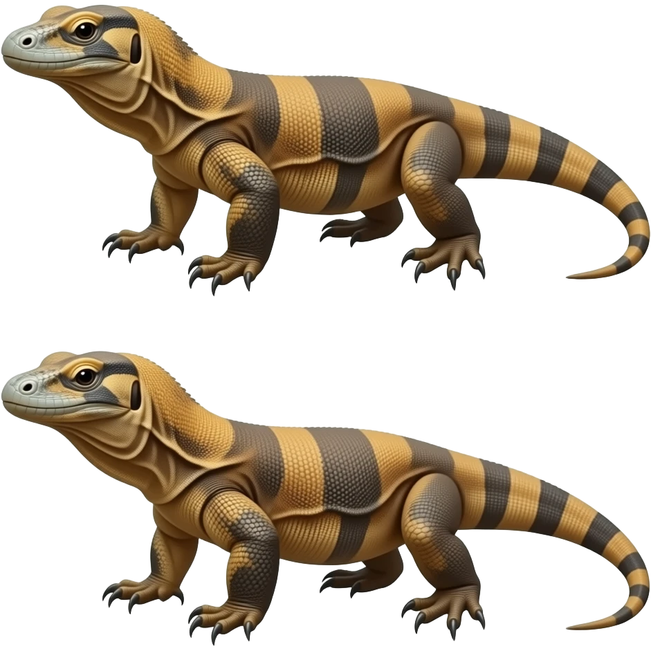 Monitor lizard vs Komodo dragon emoji