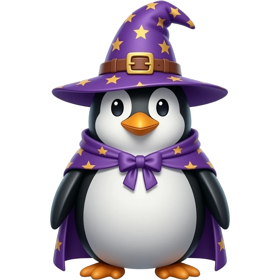 Penguin Wizard emoji