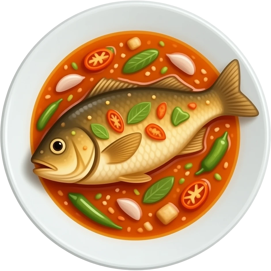 Spicy Fish Dish emoji | AI Emoji Generator