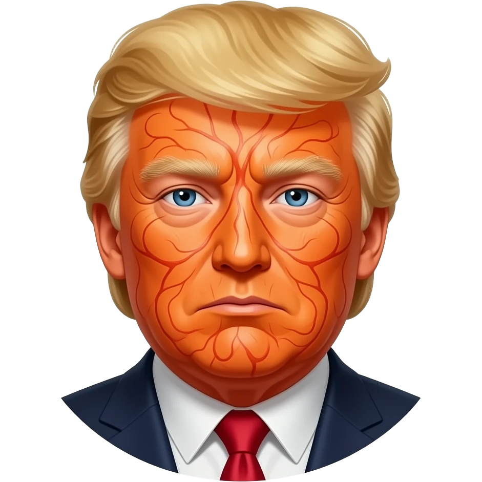 Trump as orange tumor emoji