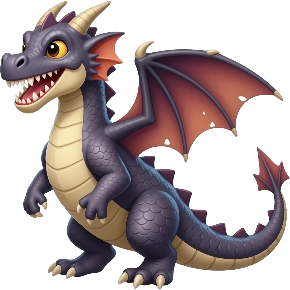 Toothless dragon emoji