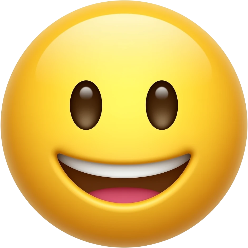 Create 3d funny emoji 😁 emoji