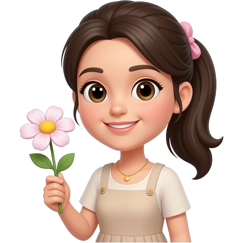 Pick flower emoji