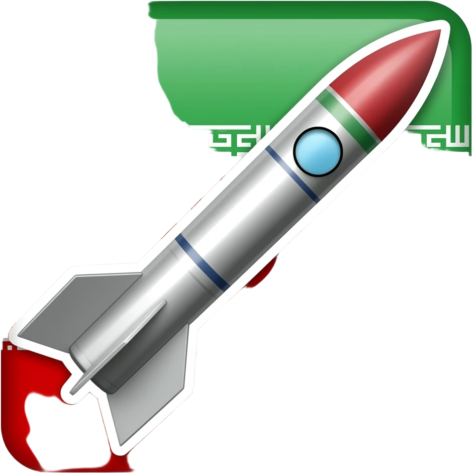 استیکر موشک ایرانی emoji