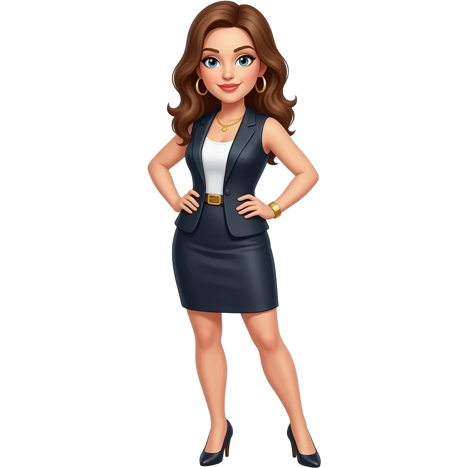 sassy lady with hands on hips stomping her feet emoji
