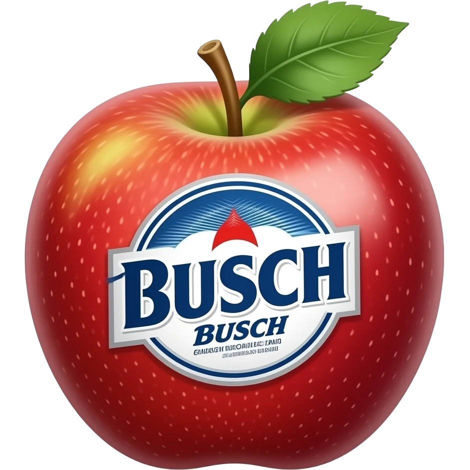 Busch apple emoji