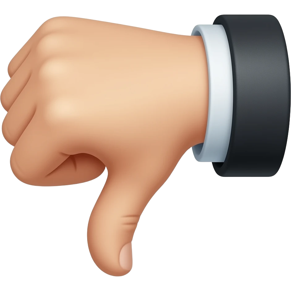 THUMB DOWN emoji