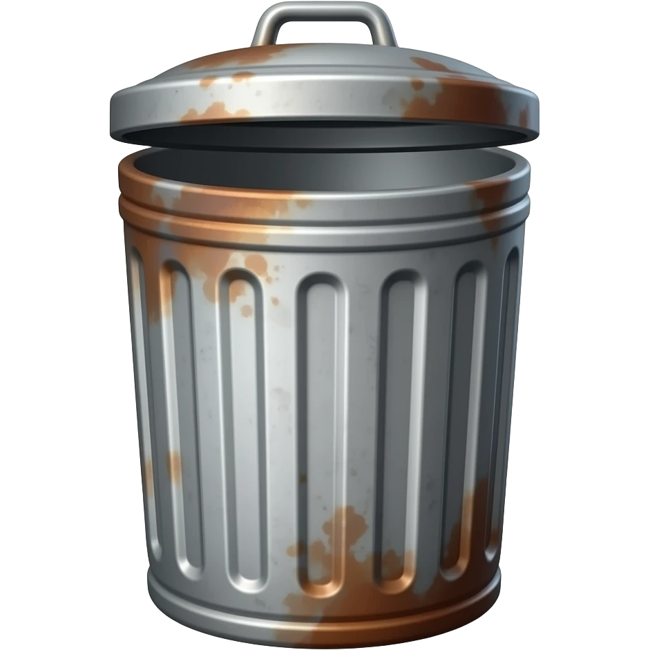 javascript logo in a trash can emoji