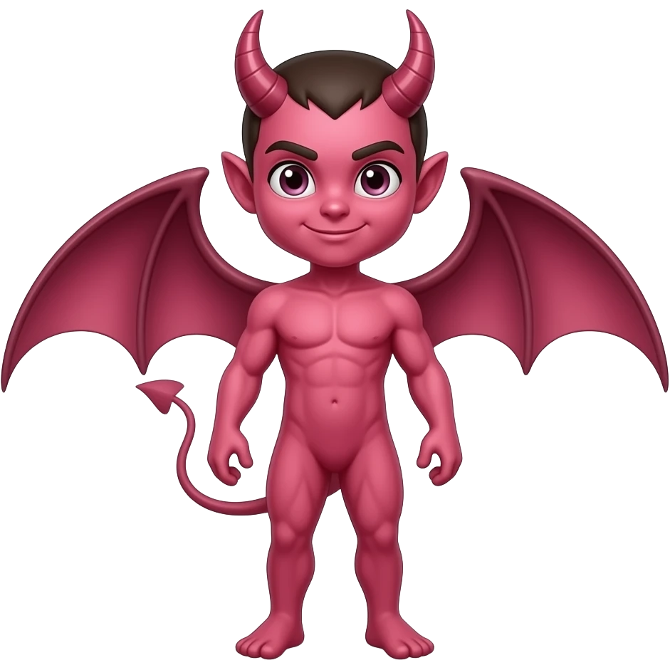 pink devil emoji