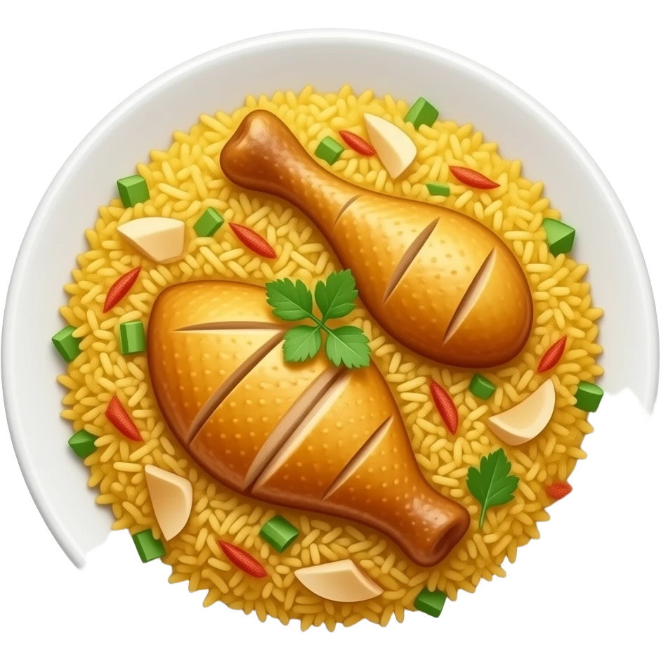 Chicken biryani emoji