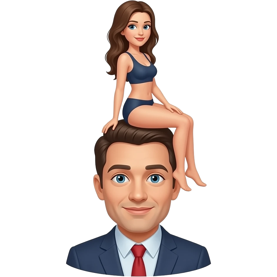 Big Booty sitting on mans face emoji