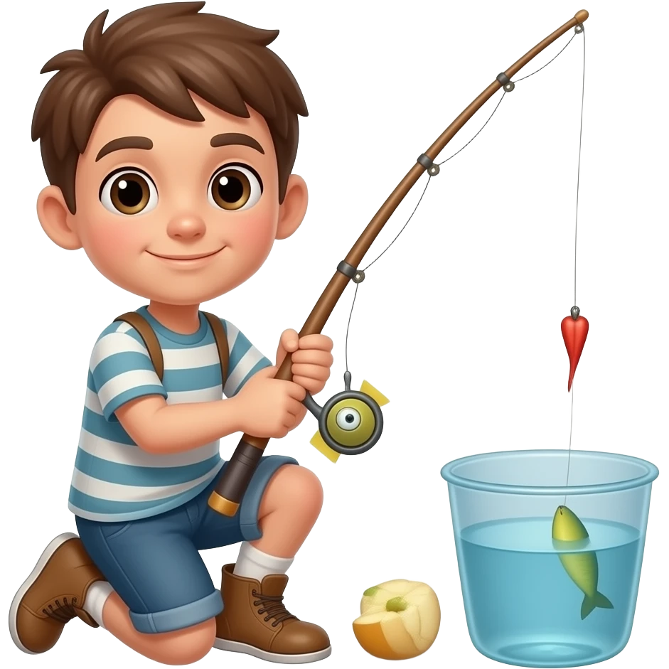Fishing boy emoji